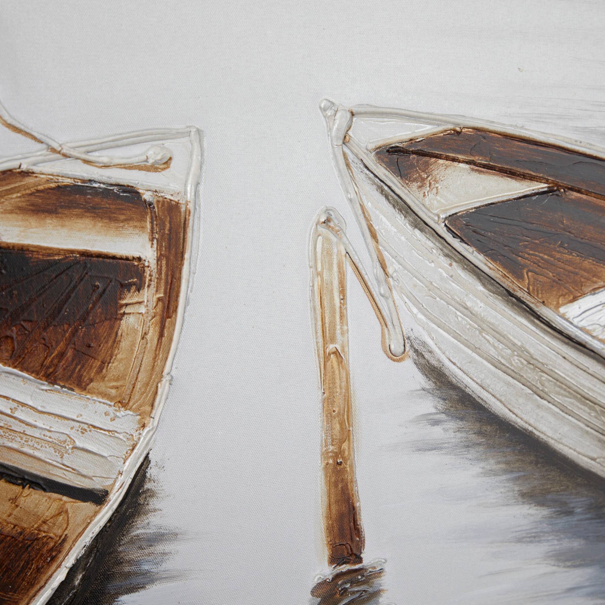 Brown Fir Coastal Wall Art, 32" x 47" x 2"